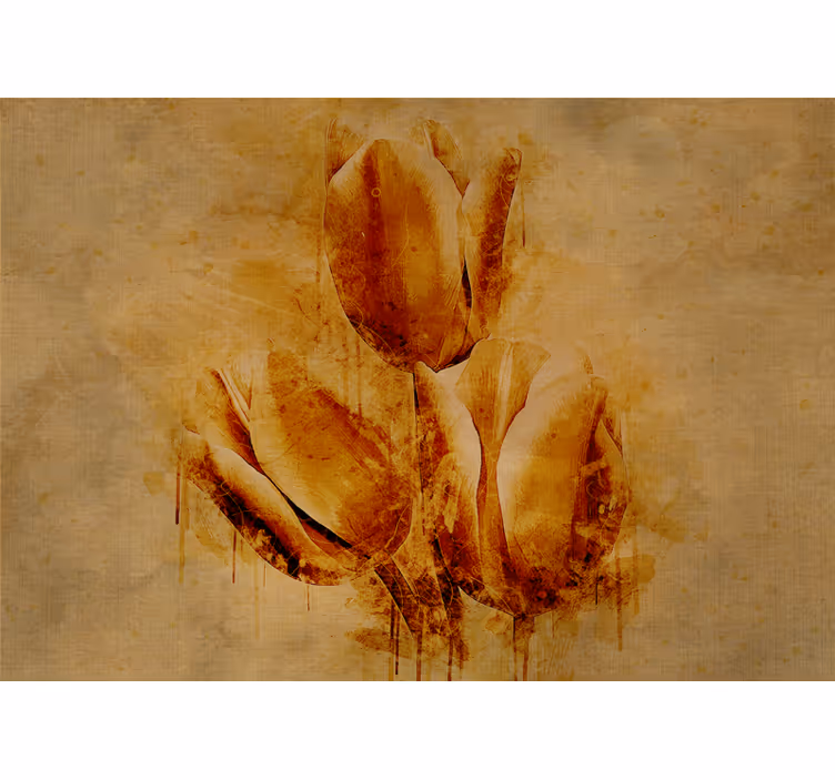 Fototapet blomster elegant tulipan arrangement - TenStickers