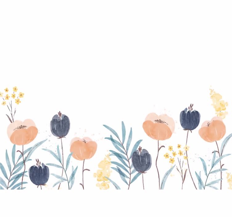 Fototapet blomster dejlig blomstersammensætning - TenStickers