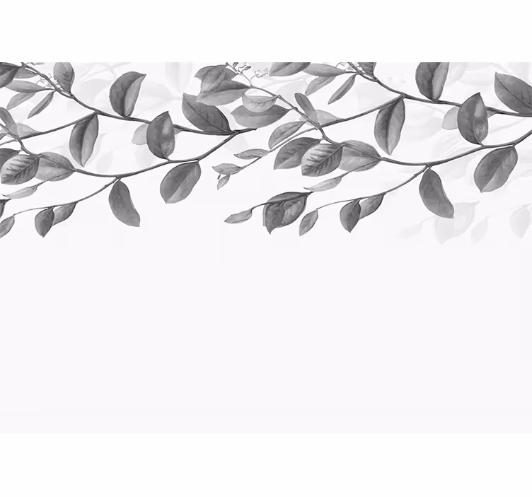 Fototapet træ med elegant bladmotiv - TenStickers