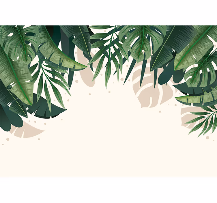 Tapet natur tropisk bladkrone - TenStickers