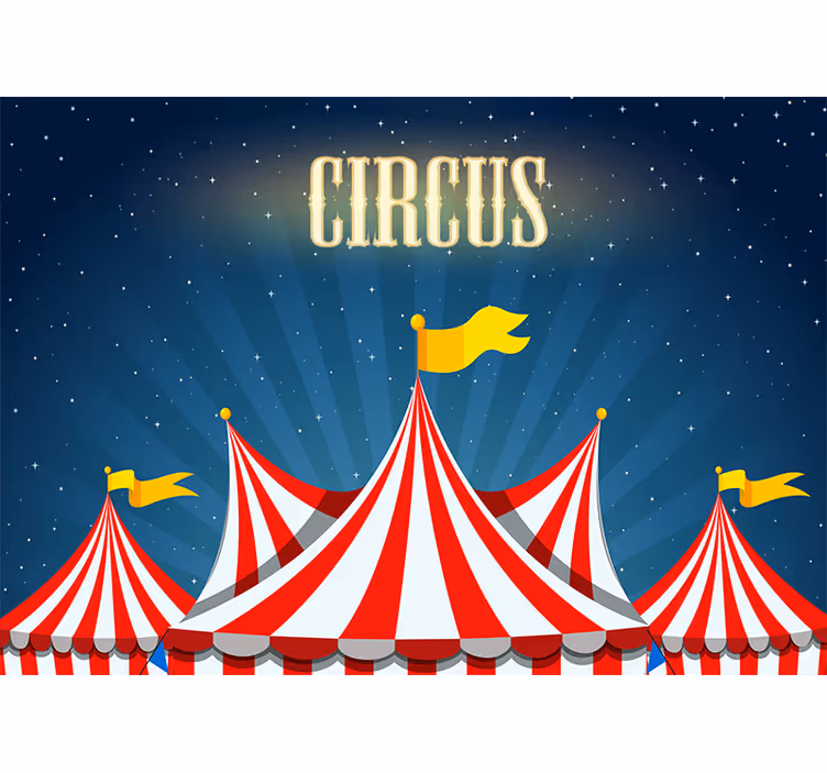Kærlighed fototapet cirkus legestue - TenStickers