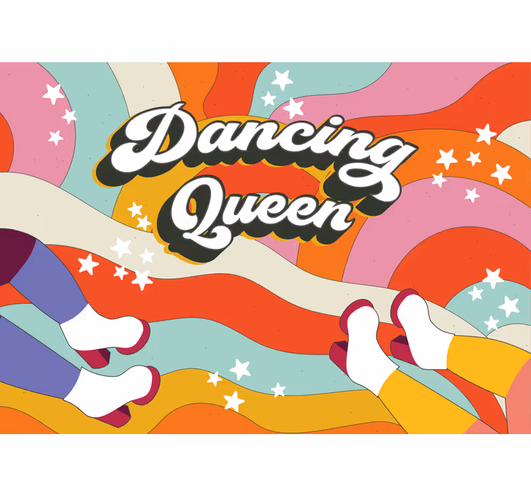 Fototapet musik dansende dronning stemning - TenStickers