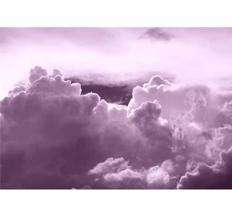 Fototapet himmel lilla skydannelse - TenStickers