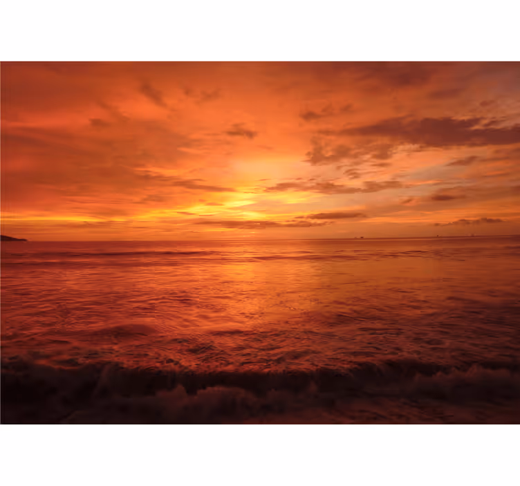 Golden hour æstetisk himmel fototapet - TenStickers