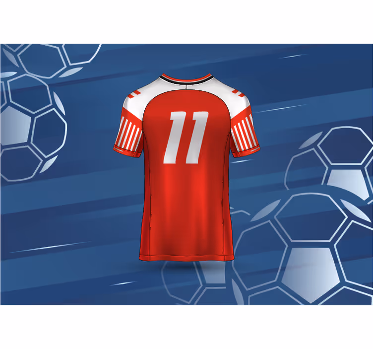 Danmark fodboldtrøje wallsticker - TenStickers
