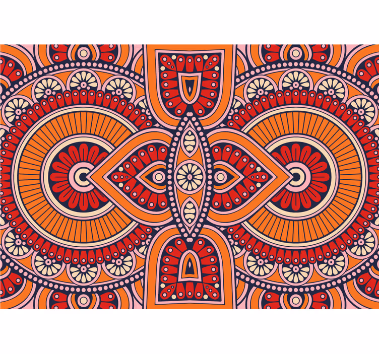 Fototapet mandala med detaljerede cirkulære motiver - TenStickers