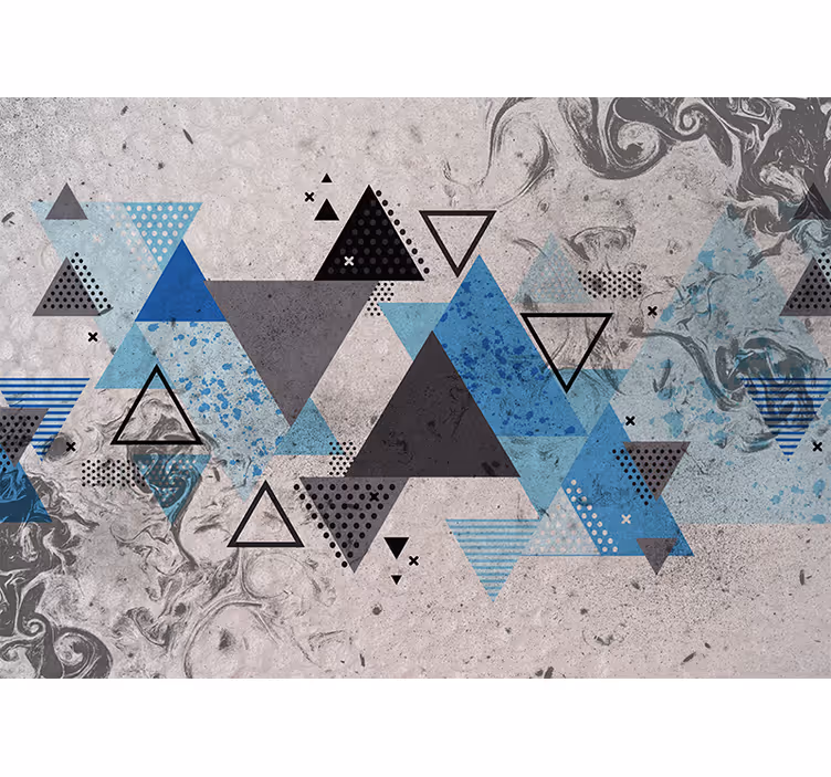 Fototapet abstrakt geometrisk komposition - TenStickers