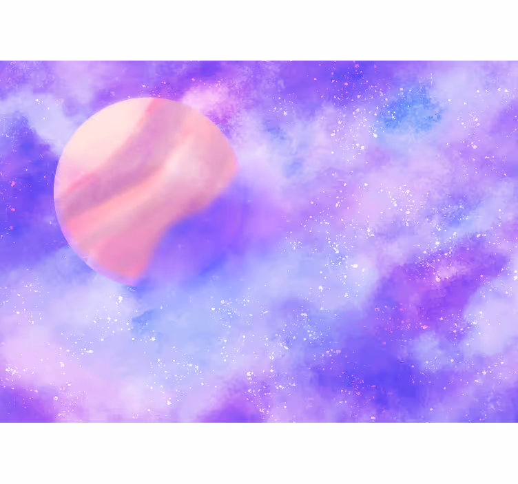 Rummet fototapet kosmisk planet sphere - TenStickers