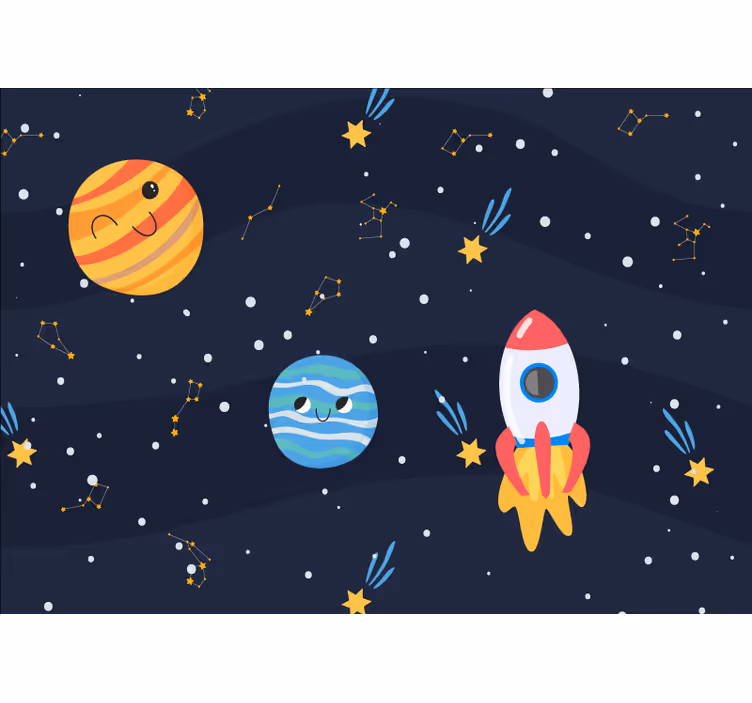 Rummet fototapet legende planetarisk udforskning - TenStickers