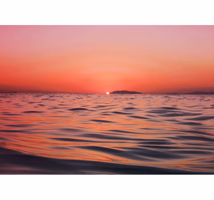 Fototapet hav skumring over havet - TenStickers