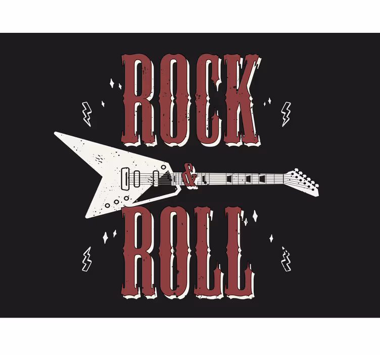 Fototapet musik rock guitar design - TenStickers