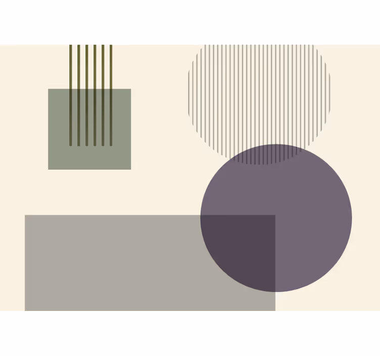 Fototapet abstrakt geometriske former leg - TenStickers