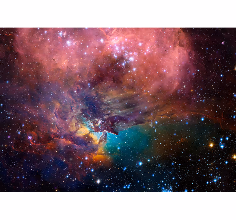 Rummet fototapet kosmisk nebula scene - TenStickers