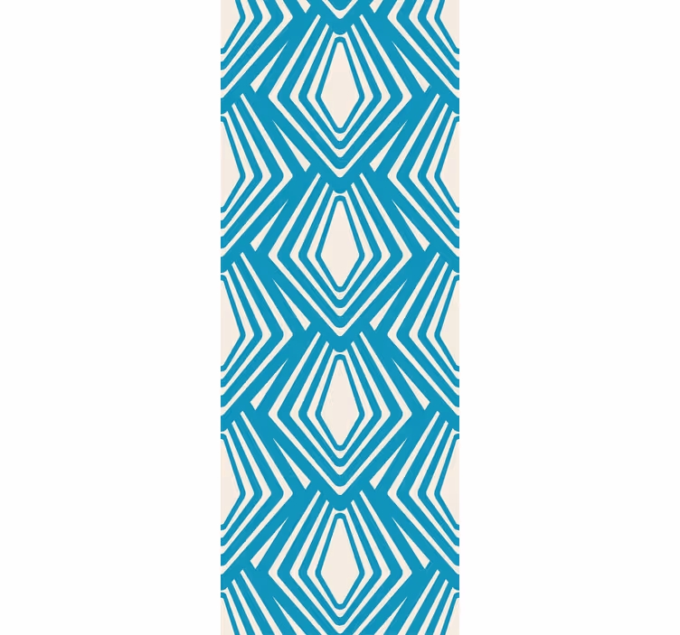 Mønster fototapet geometrisk diamantmotiv - TenStickers