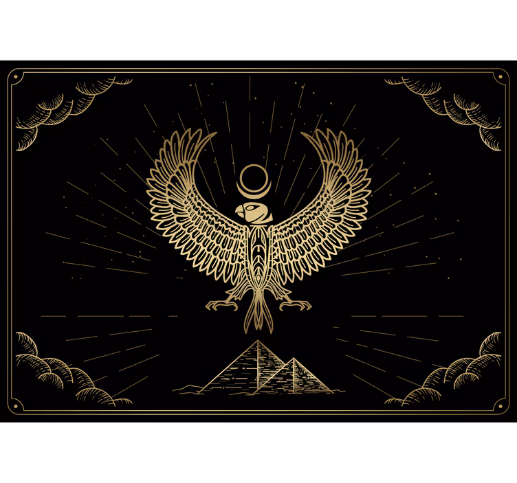 Egyptiske gud for solen horus moderne fototapet - TenStickers