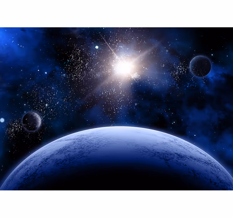 Rummet fototapet himmelsk orbital perspektiv - TenStickers