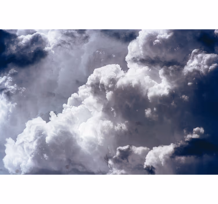 Dramatisk skylandskab fototapet himmel - TenStickers