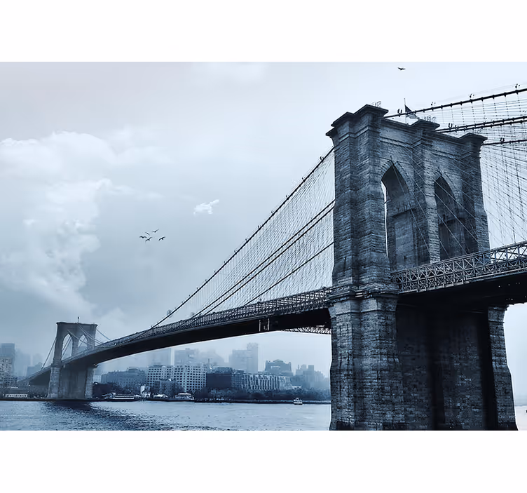 New york fototapet brooklyn bridge motiv - TenStickers