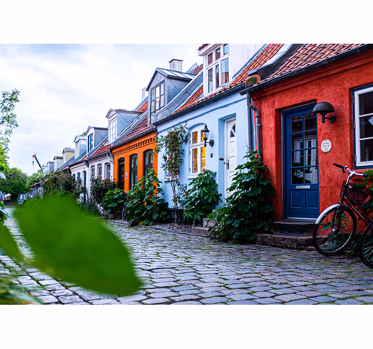 Den gamle by i århus fototapet - TenStickers