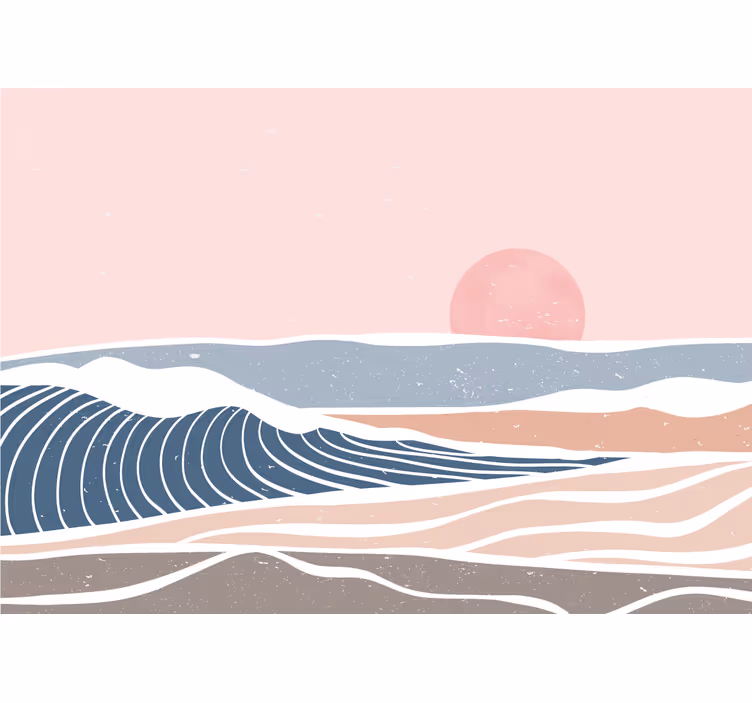 Natur fototapet rolig kystscene - TenStickers