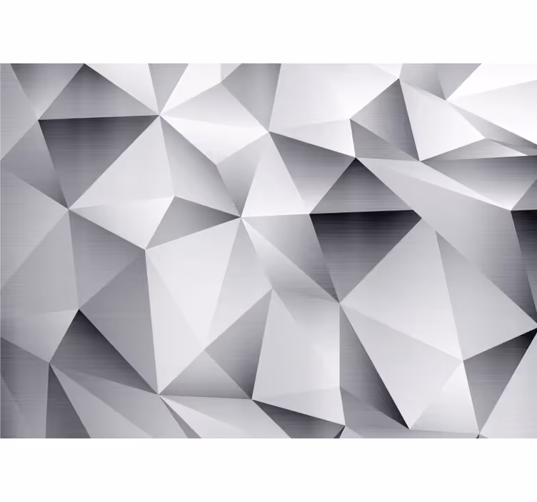 3d fototapet med geometriske mønstre - TenStickers