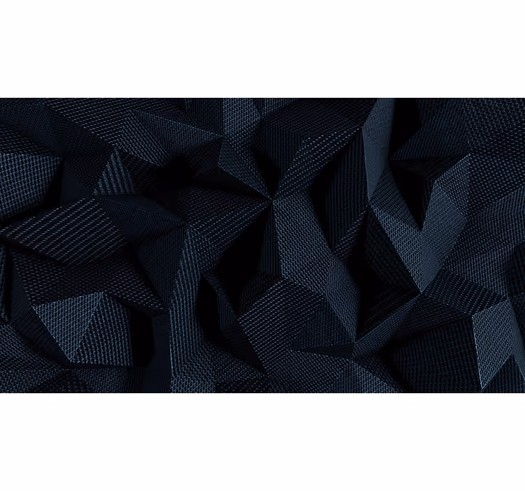 Mørkt stof geometrisk 3d fototapet - TenStickers