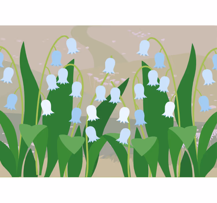 Fototapet blomster sarte blomster i blomst - TenStickers