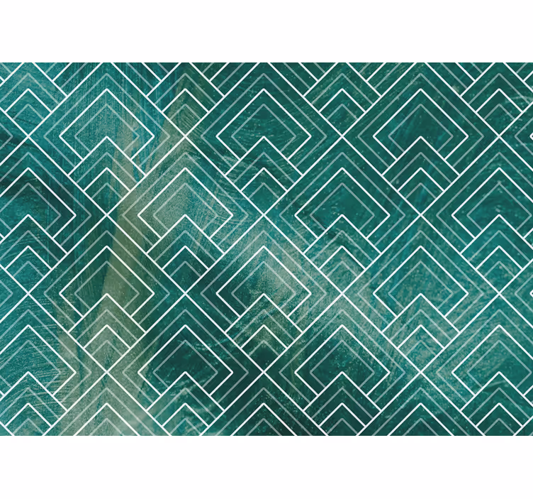 Mønster fototapet geometrisk layout idé - TenStickers
