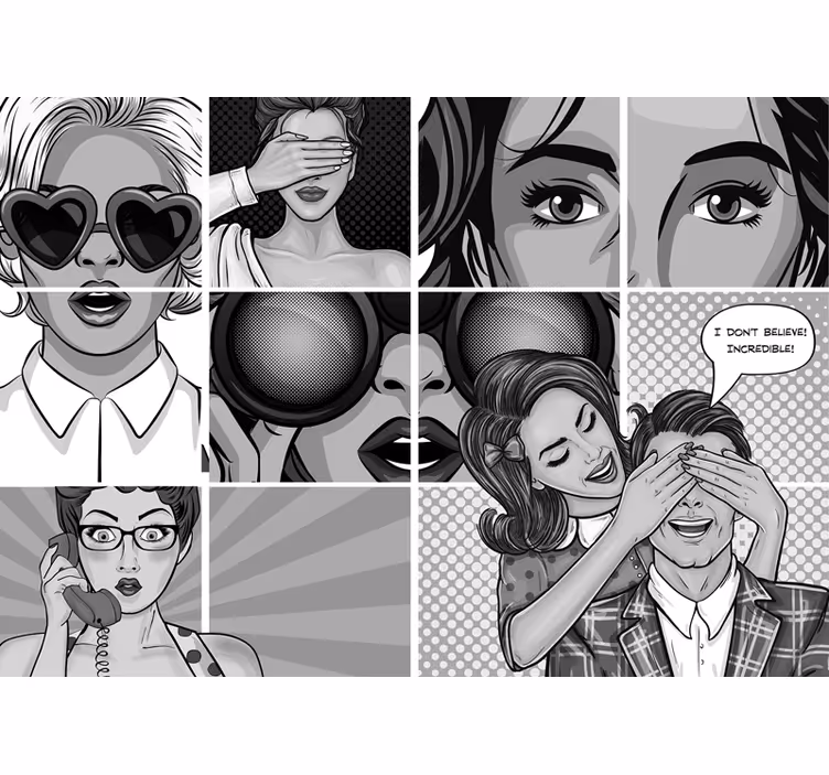 Fototapet kunst pop art udsagn - TenStickers