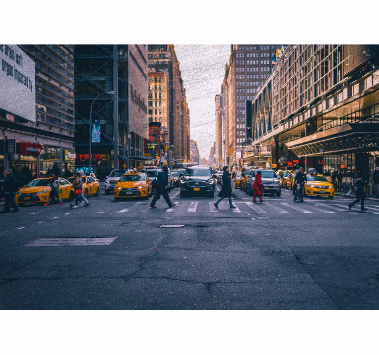 New york fototapet travl gade i new york - TenStickers