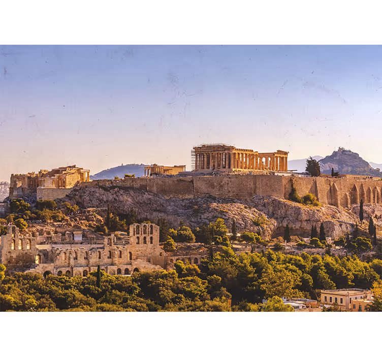 Akropolis i athen fototapet af byer - TenStickers