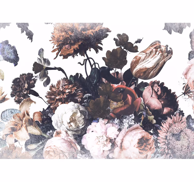 Fototapet blomster blomsterarrangement design - TenStickers