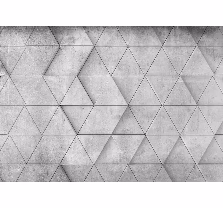 Mønster fototapet geometrisk betonmotiv - TenStickers