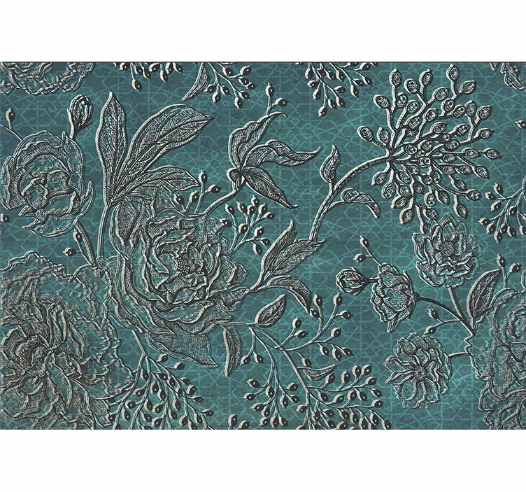 Fototapet blomster detaljeret blomsterdesign - TenStickers