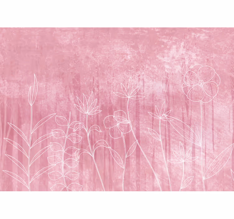 Fototapet blomster delikat blomstermotiv - TenStickers