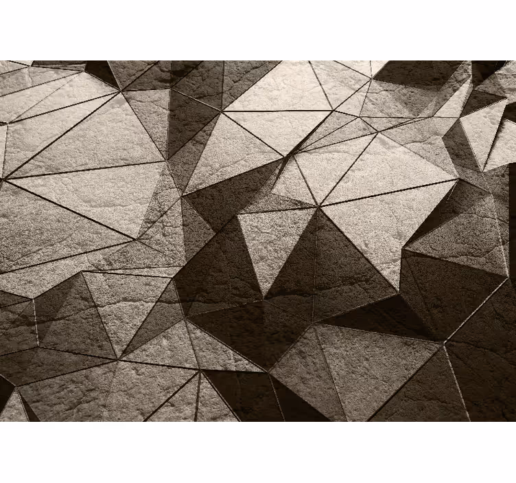Mønster fototapet geometrisk kompositionsidé - TenStickers