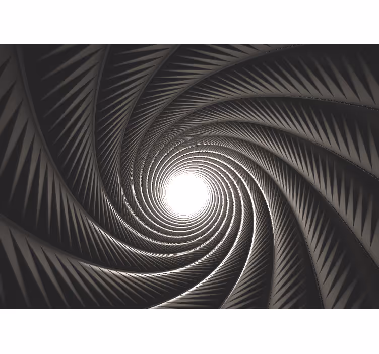 Fototapet abstrakt spiralerende lyspunktunnel - TenStickers