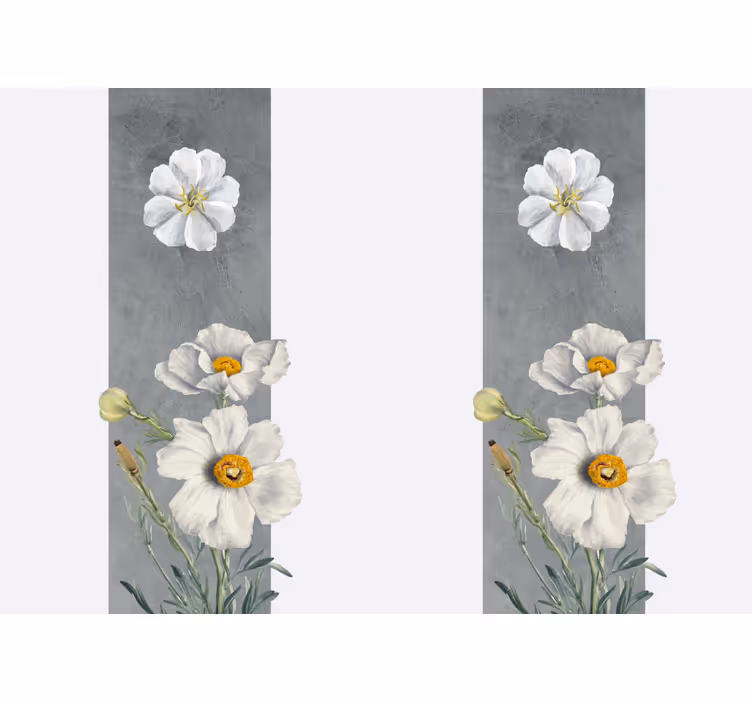 Elegant daisy design fototapet blomster - TenStickers