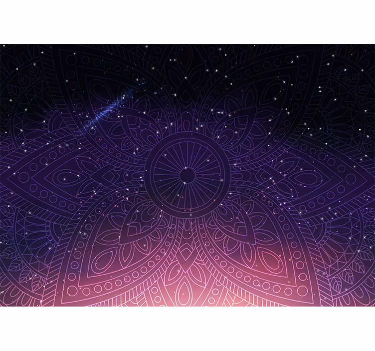 Fototapet mandala detaljeret mandala mønster - TenStickers