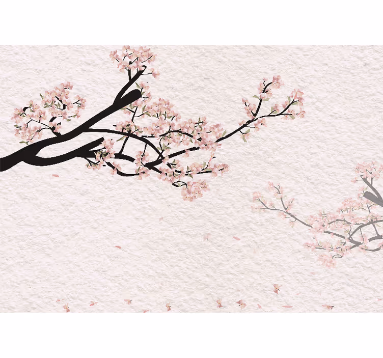 Cerisier-blomst fototapet - TenStickers