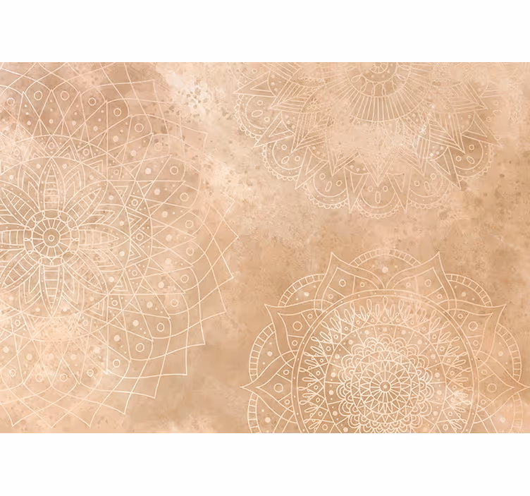 Mandalaer vintage fototapet til stuen - TenStickers