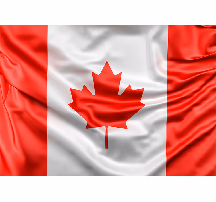 Canadiske flag Italien fototapet - TenStickers