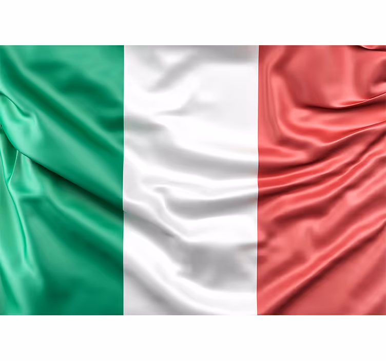 Italiensk flag Madrid fototapet - TenStickers