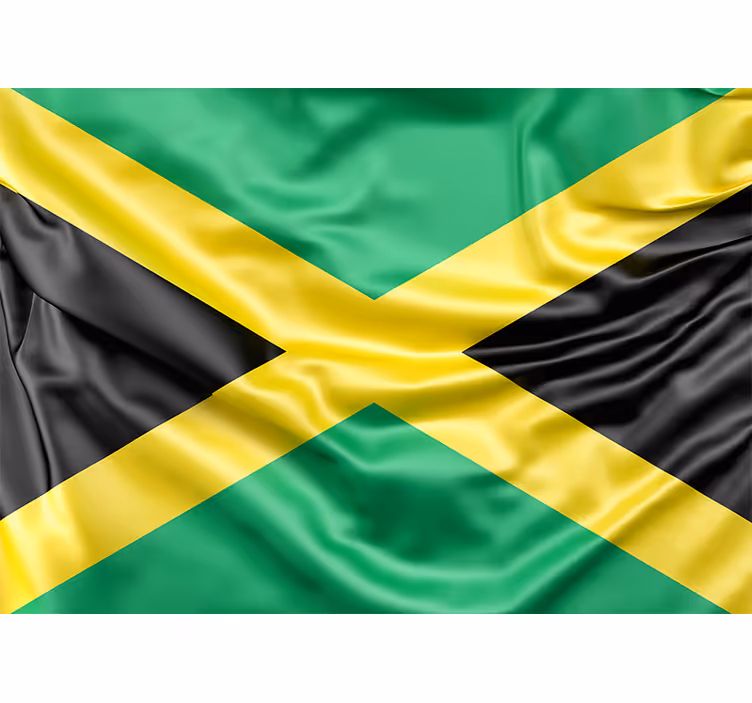Jamaicansk flag Italien fototapet - TenStickers