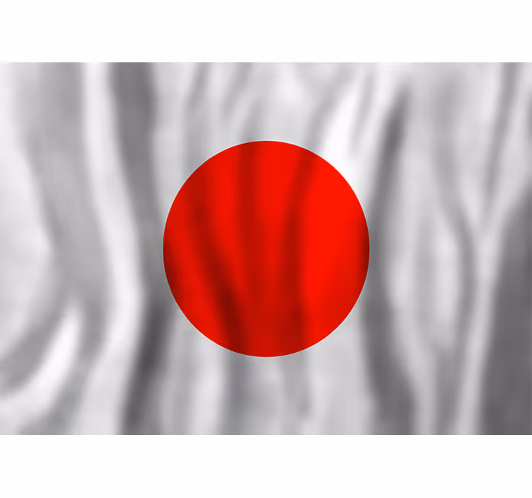 Japansk flag Italien fototapet - TenStickers