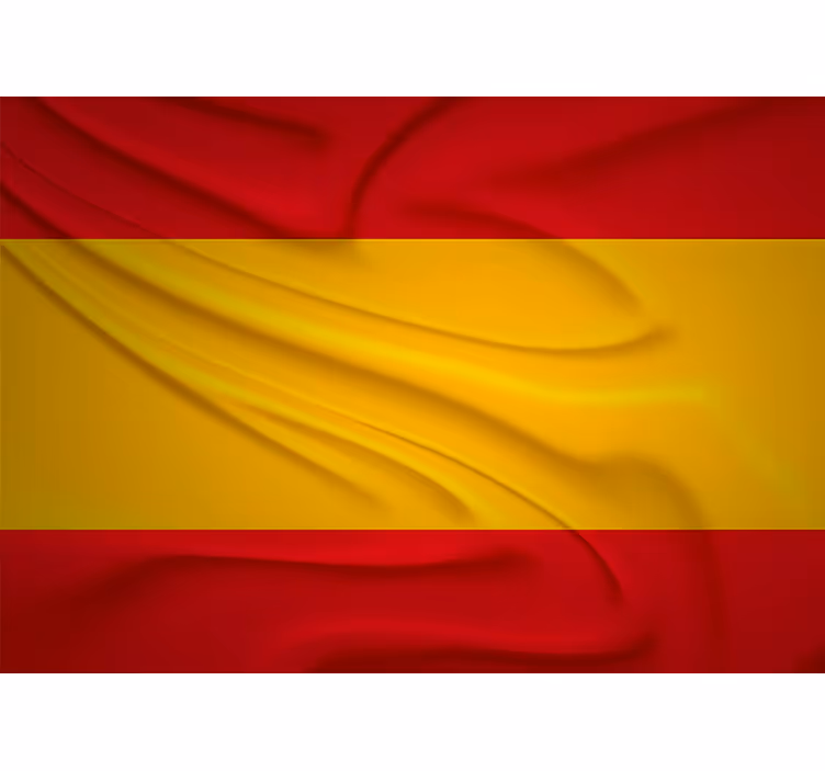 Spansk flag Italien fototapet - TenStickers