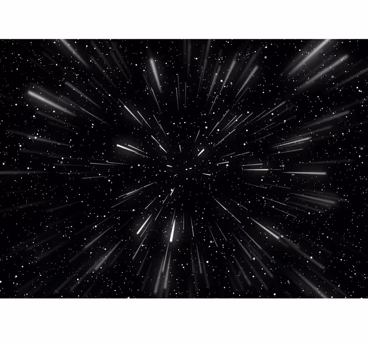 Hyperspace space vægmaleri - TenStickers