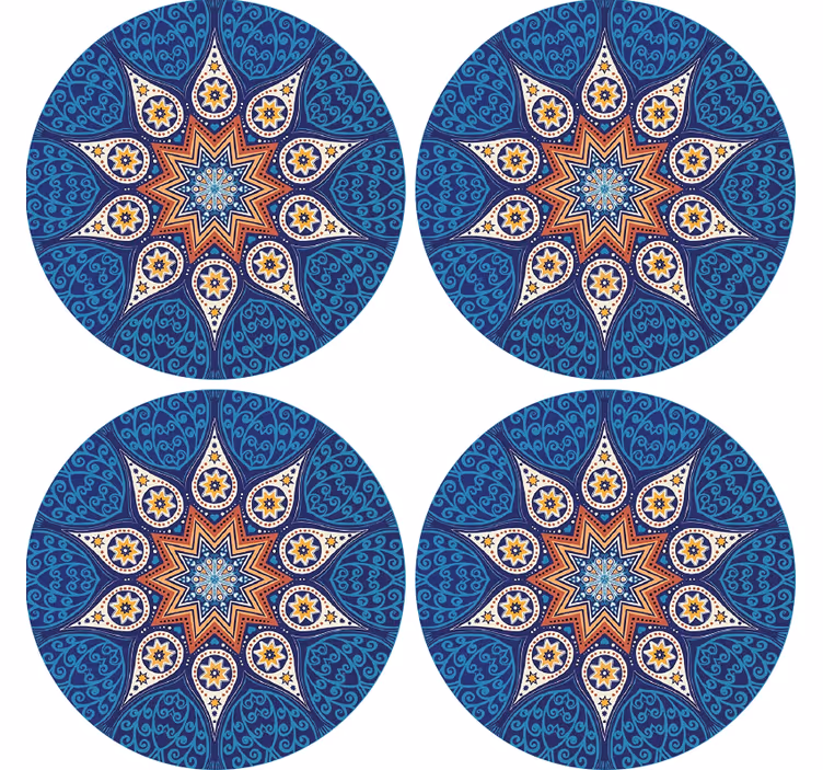 Mandala mosaik original coaster - TenStickers
