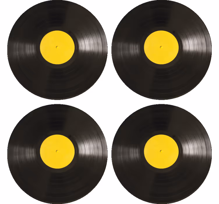 Vinyl disk moderne coaster - TenStickers