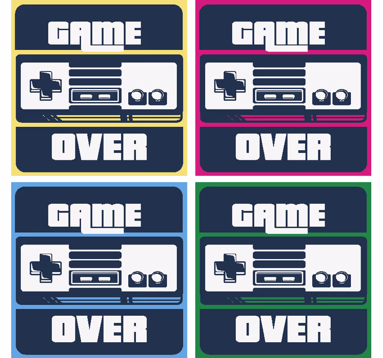 Gamer nørd drikkecoaster - TenStickers